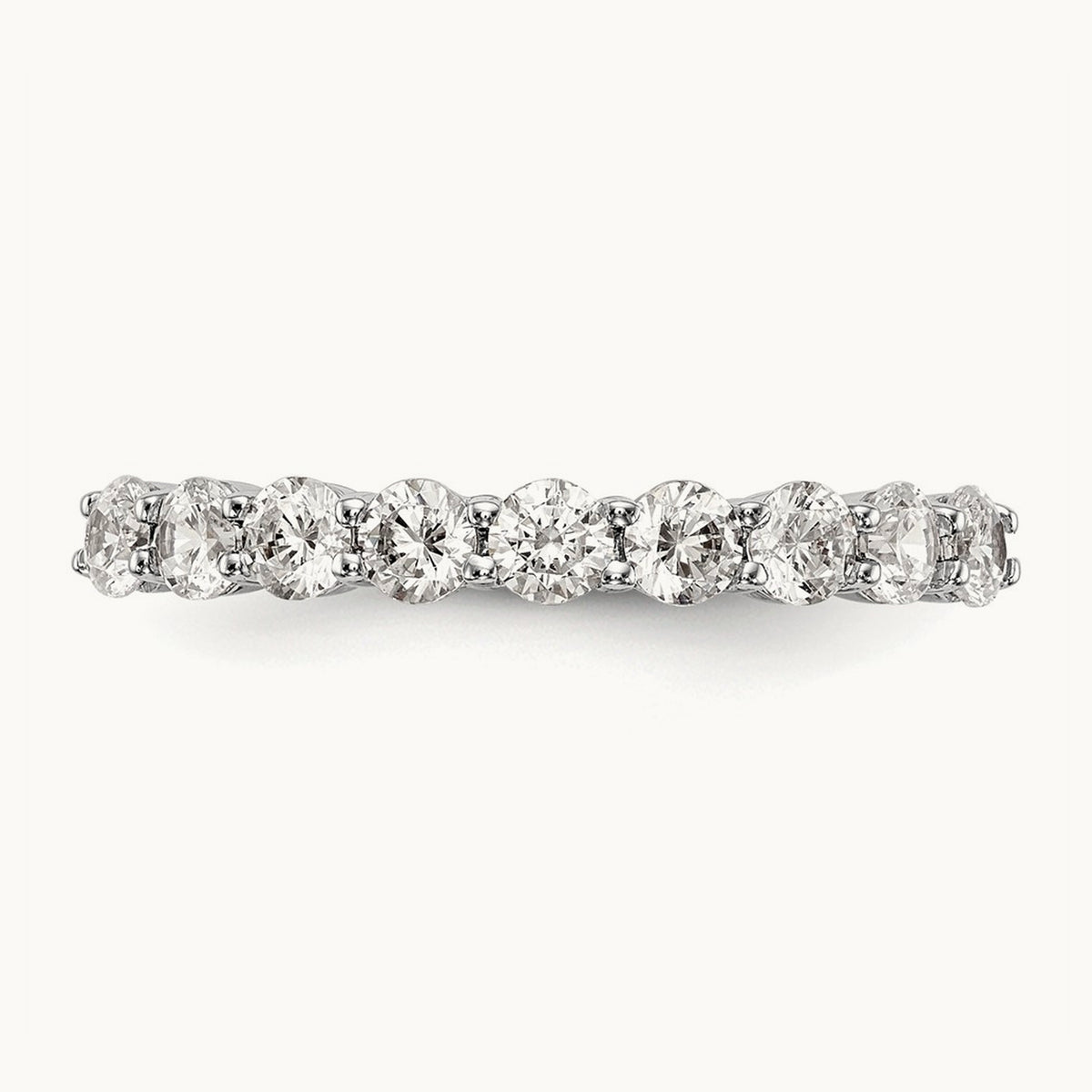 Diamond Wedding Band, 14K White Gold
