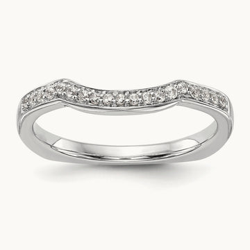 Diamond Wedding Band, 14K White Gold