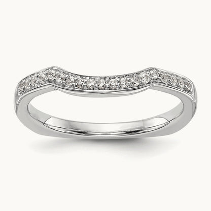 Diamond Wedding Band, 14K White Gold