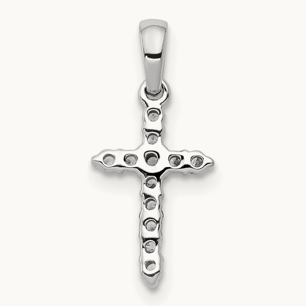 Cross Pendant, 0.10 ct tw Lab-Grown Diamond