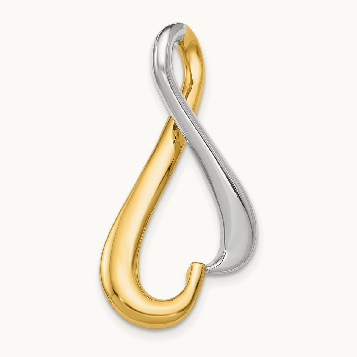 Slide, 14K Two-tone