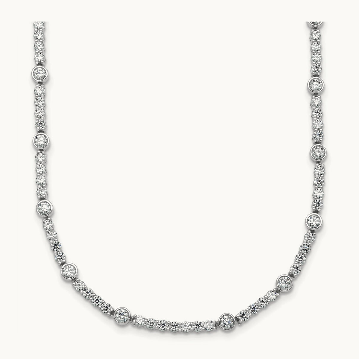 Fashion Tennis Necklace, 3.50 ct tw Lab-Grown Diamond