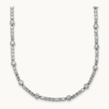 Fashion Tennis Necklace, 3.50 ct tw Lab-Grown Diamond