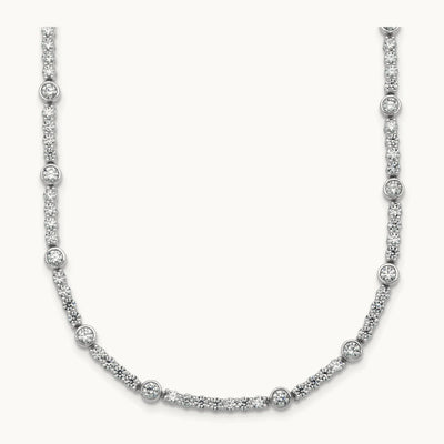 Fashion Tennis Necklace, 3.50 ct tw Lab-Grown Diamond
