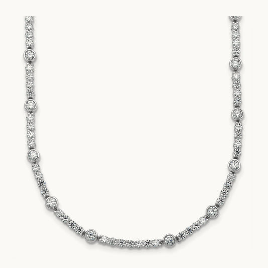 Fashion Tennis Necklace, 3.50 ct tw Lab-Grown Diamond