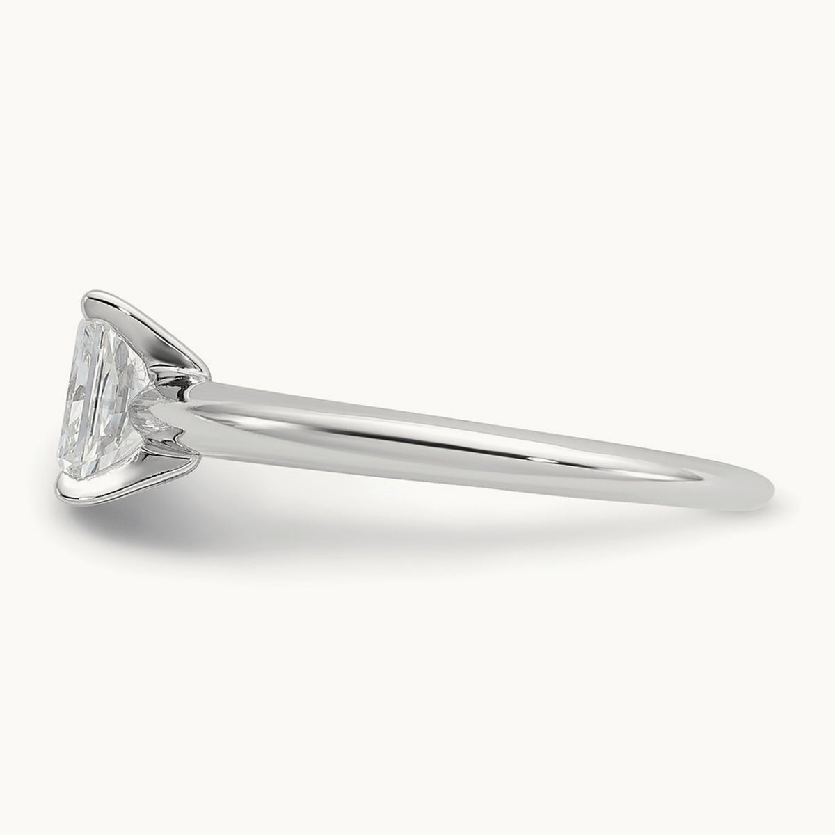 Radiant Solitaire Engagement Ring, 0.50-5.00 ct tw Lab-Grown Diamond — 3/4 ct, 14K White Gold