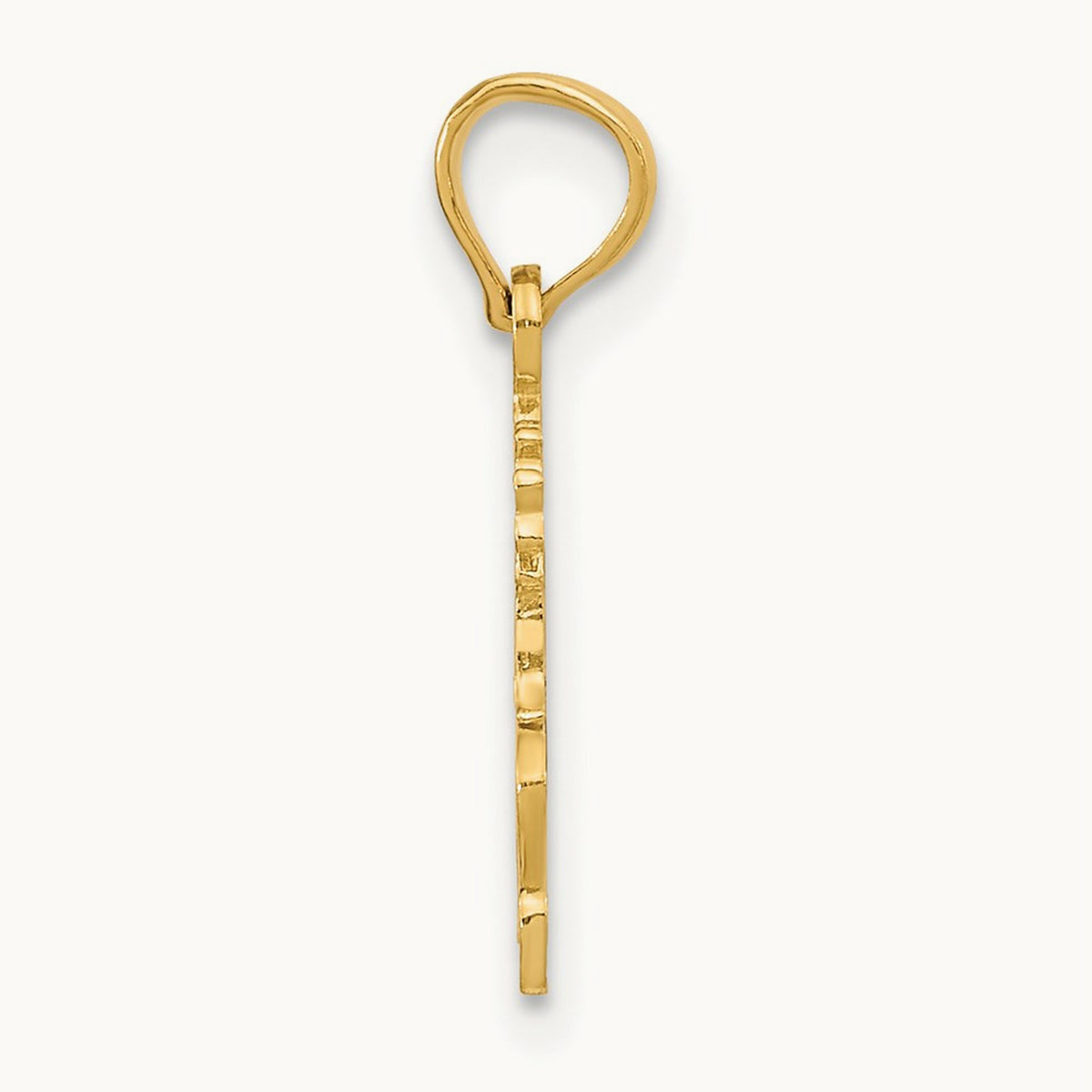 Polished #1 SIS Charm, 14K