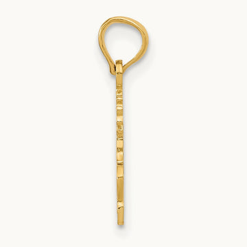 Polished #1 SIS Charm, 14K