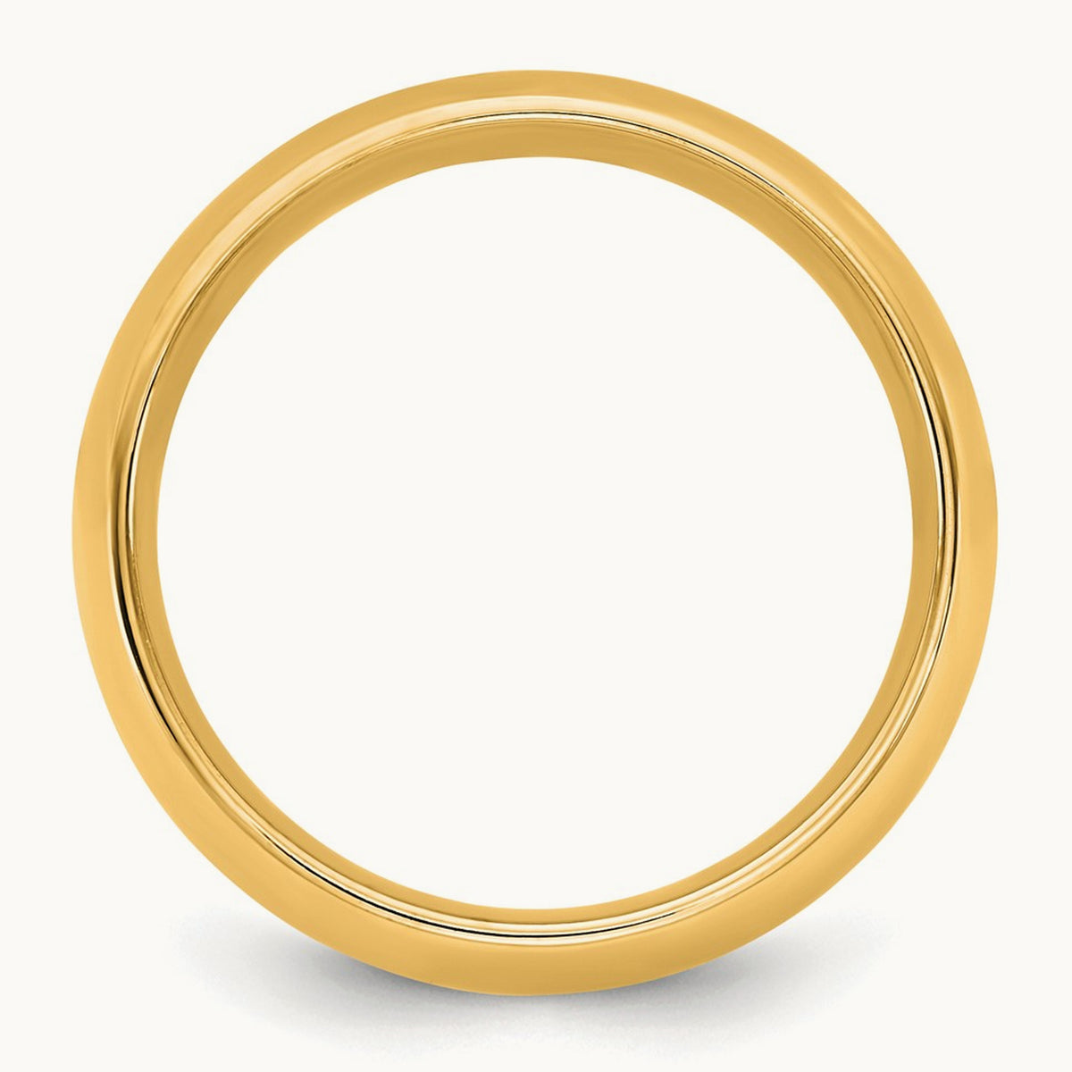 Standard Comfort Fit Band, 1mm, 10K Yellow Gold