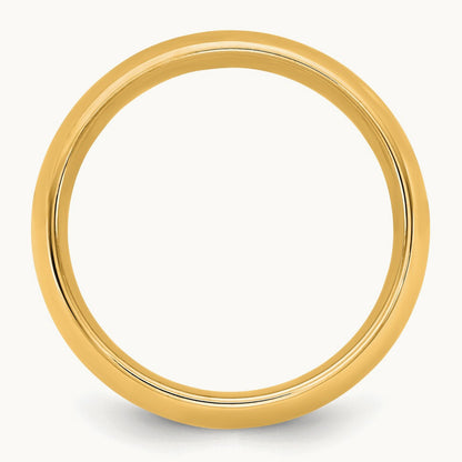 Standard Comfort Fit Band, 1mm, 10K Yellow Gold