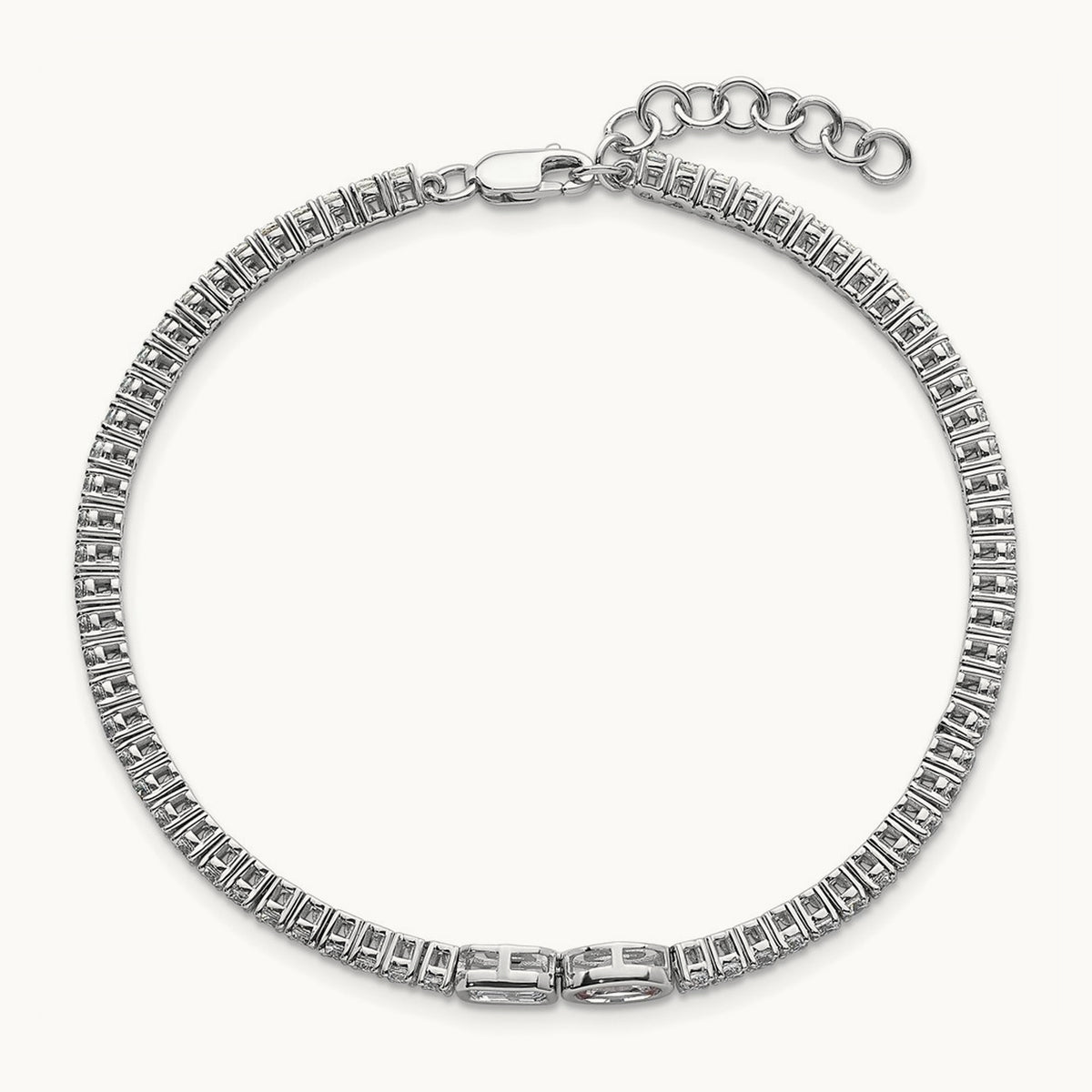 With Ext. Tennis Bracelet, 3.00 ct tw Lab-Grown Diamond
