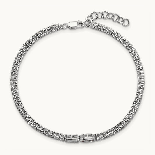 With Ext. Tennis Bracelet, 3.00 ct tw Lab-Grown Diamond