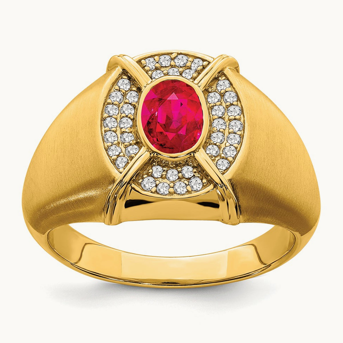 Ruby and Diamond Mens Ring — photo set