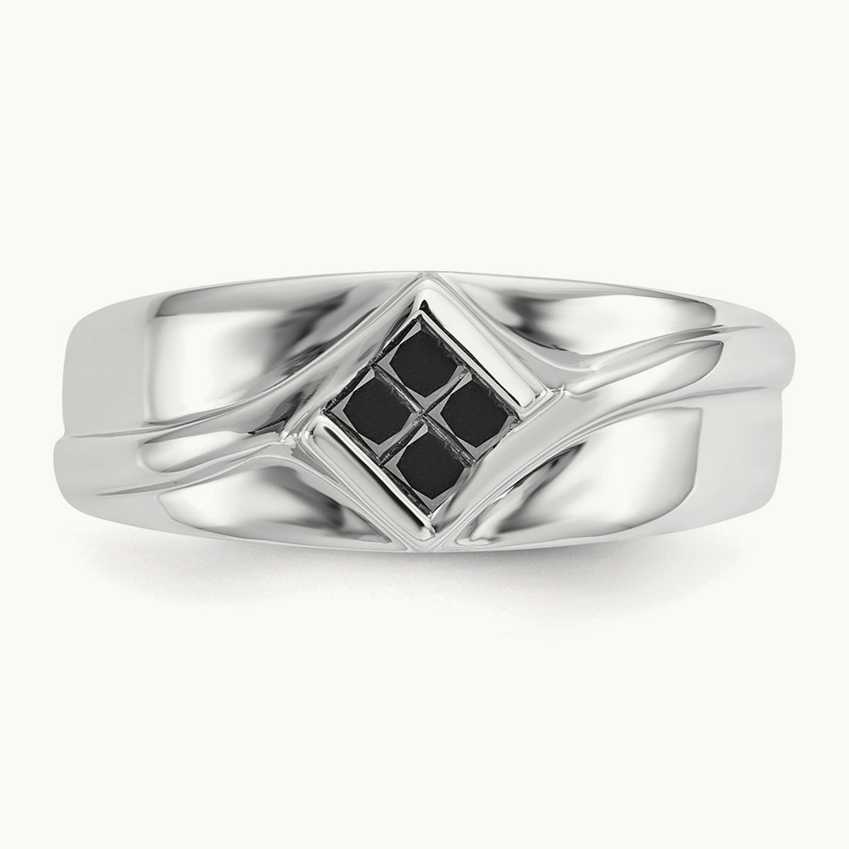 Black Diamond Mens Ring — photo set