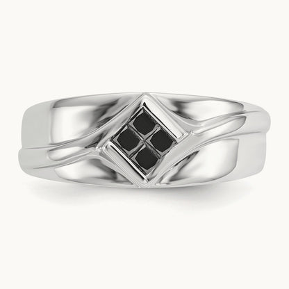 Black Diamond Mens Ring — photo set