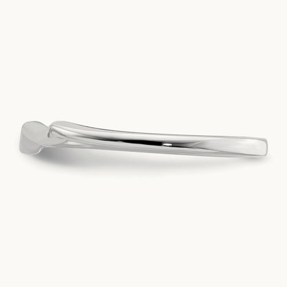 Contoured Band, 10K White Gold