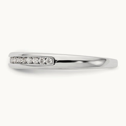 Diamond Wedding Band, 14K White Gold