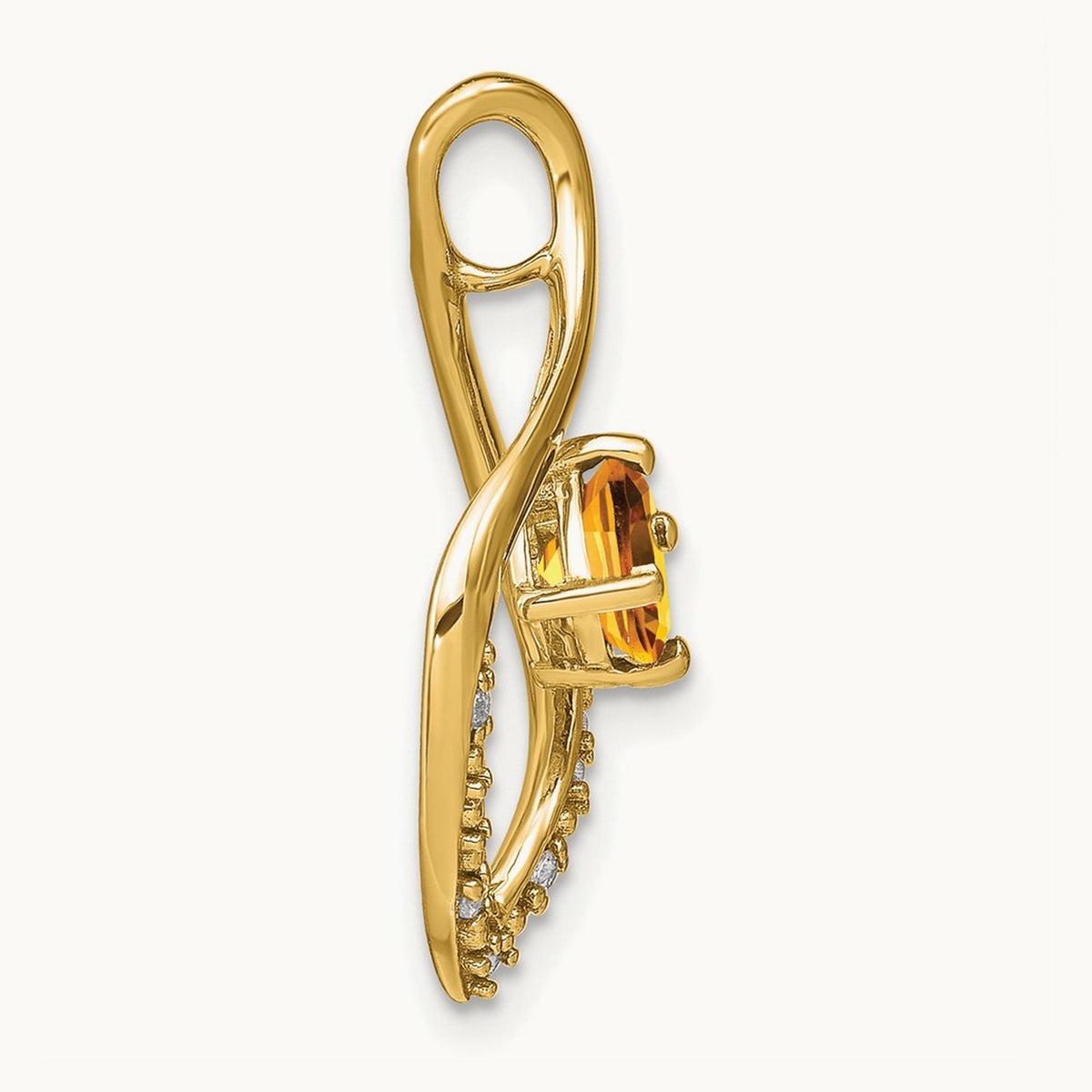 Citrine and Diamond Pendant — photo set