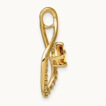 Citrine and Diamond Pendant — photo set