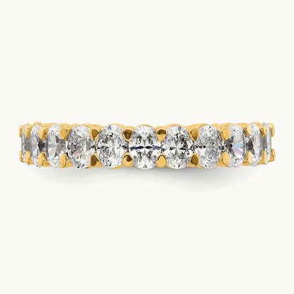 5 Stone Band, 1.50 ct tw Lab-Grown Diamond — 14K Yellow Gold
