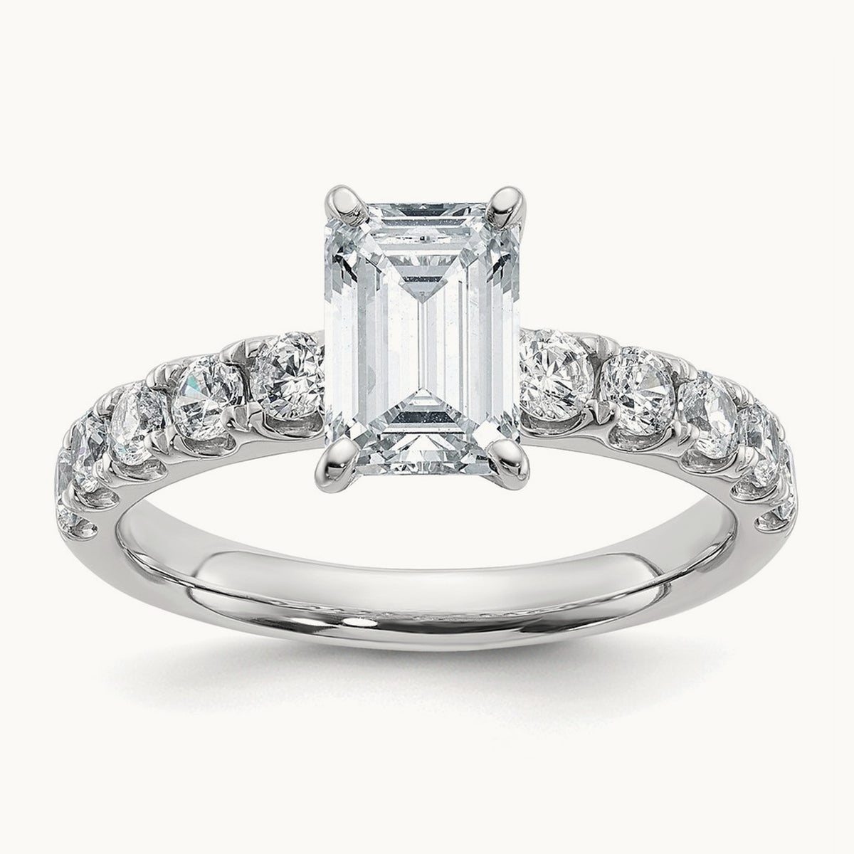 Emerald Engagement Ring — 2 1/5 ct, 7