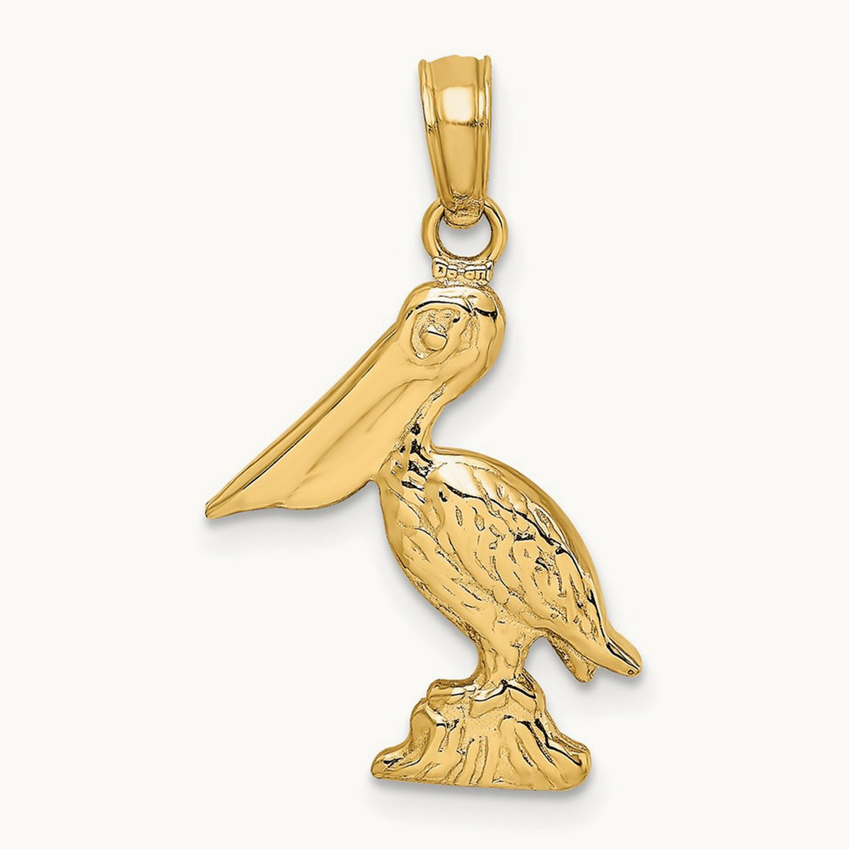 3-D Pelican Standing Charm — 21mm