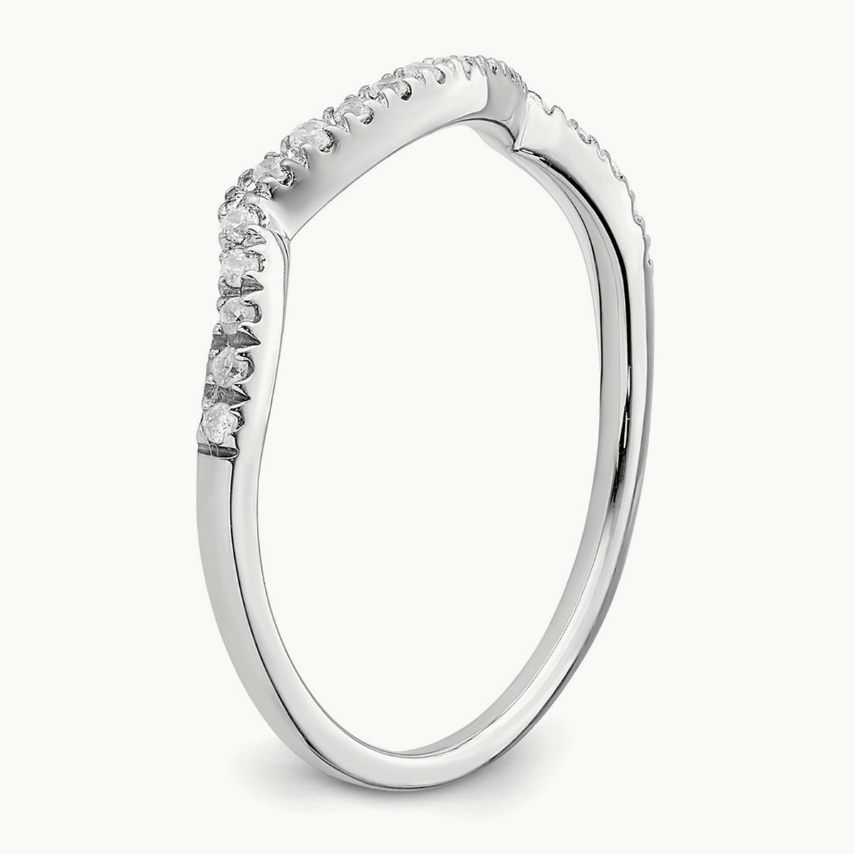 Contoured Diamond Band — photo set