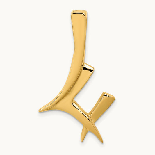 Fancy Polished Slide, 14K