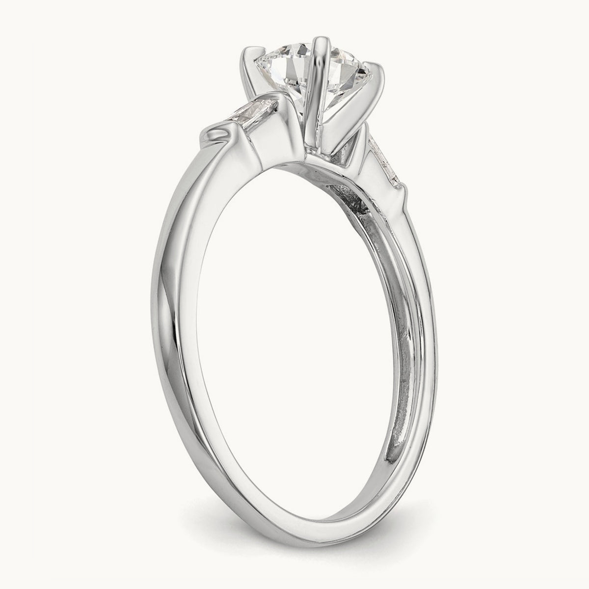 Peg Set Semi-Mount Engagement Ring, 0.20 ct tw