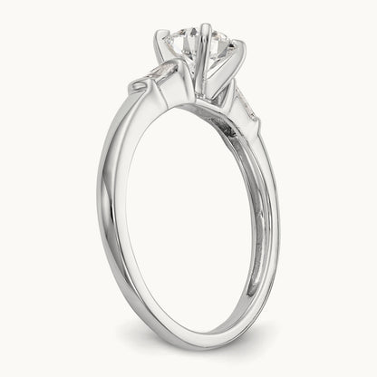 Peg Set Semi-Mount Engagement Ring, 0.20 ct tw