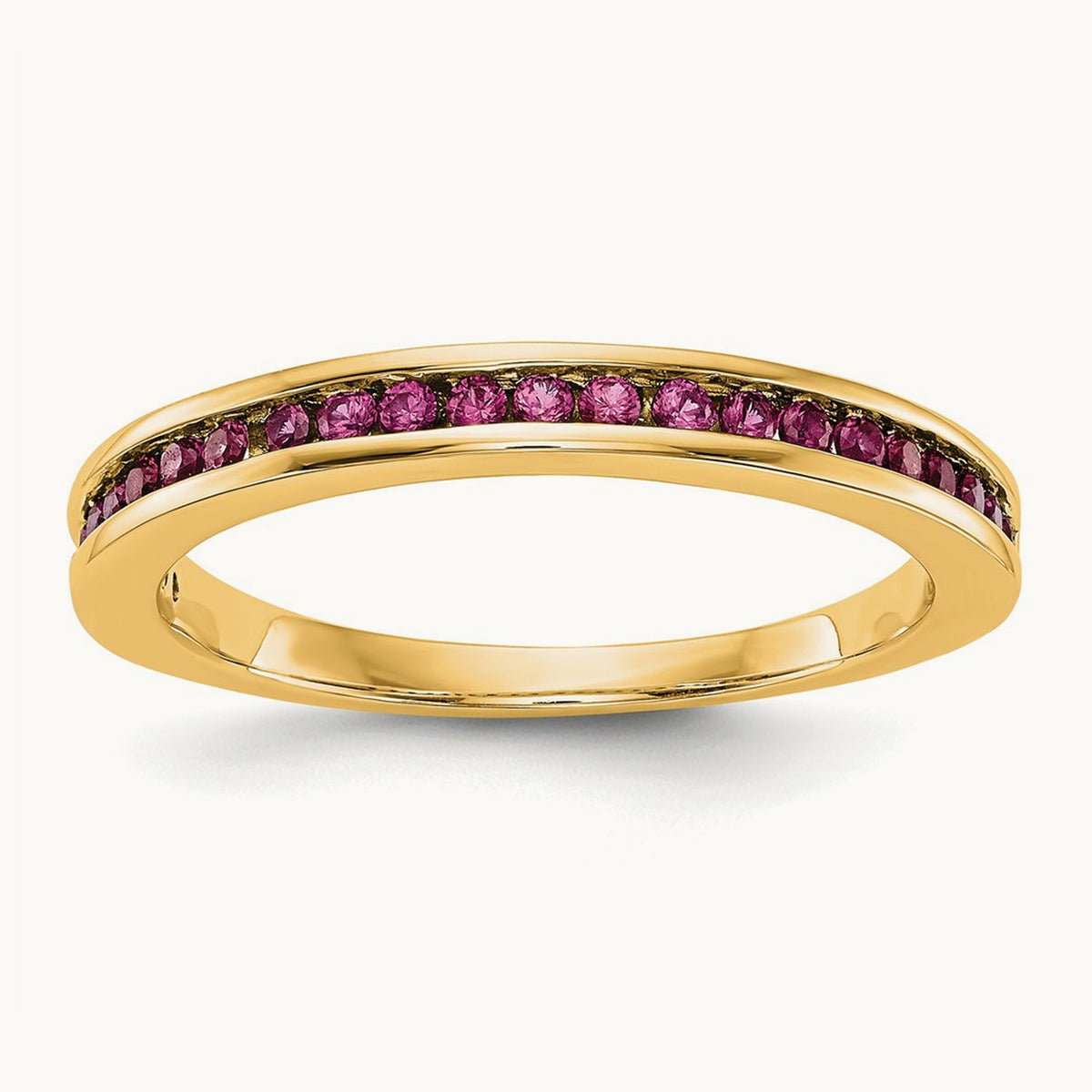 Ruby Band, 2.7 wide — 14K Yellow Gold