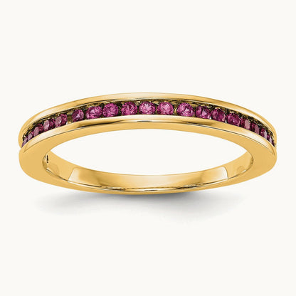 Ruby Band, 2.7 wide — 14K Yellow Gold