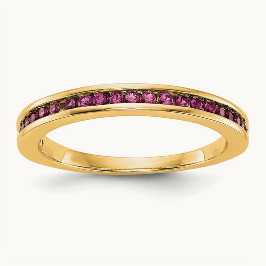 Ruby Band — 14K Yellow Gold, 7