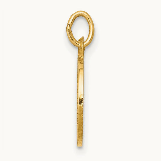 Holy Trinity Medal Charm, 14K