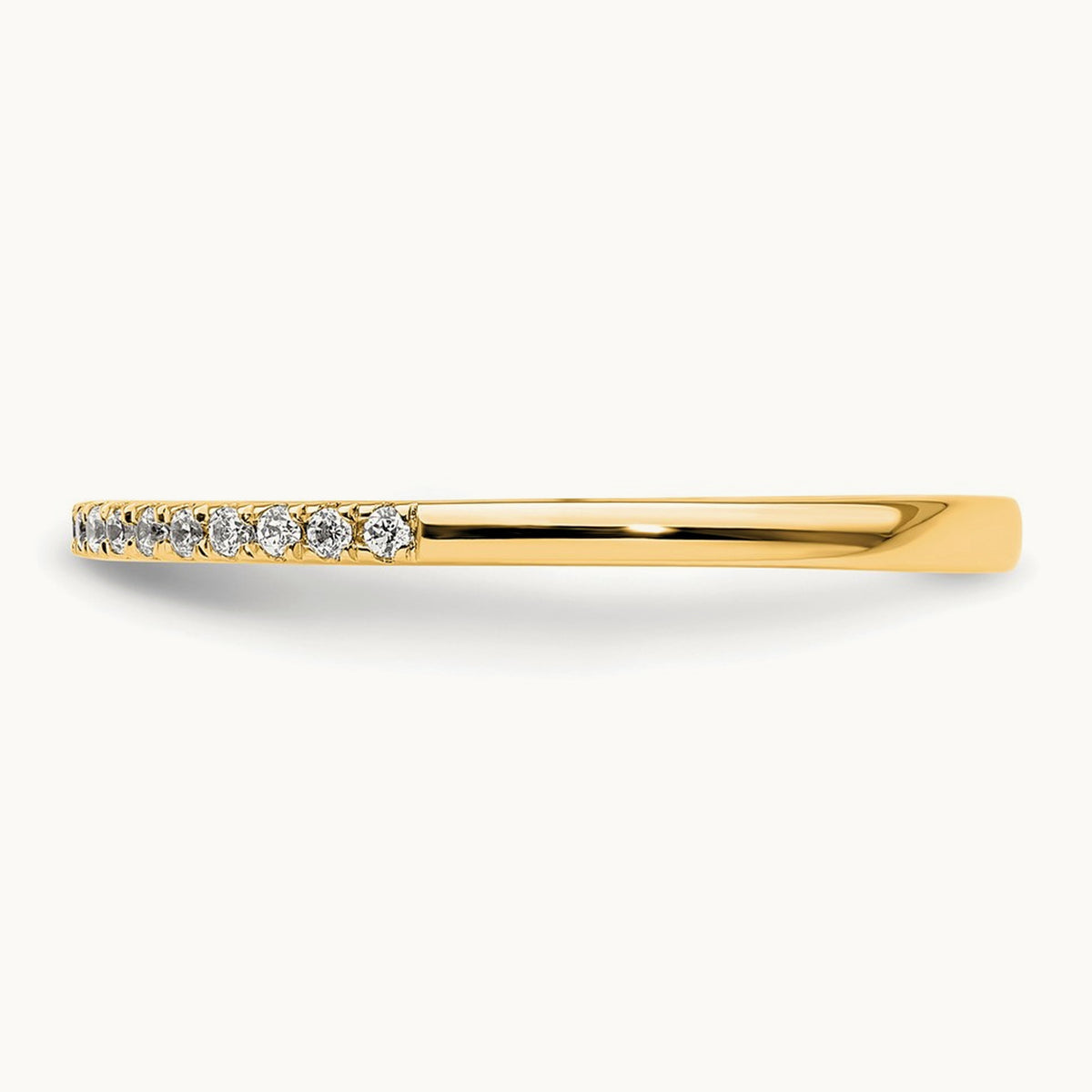 Diamond Wedding Band — 14K Yellow Gold, 7