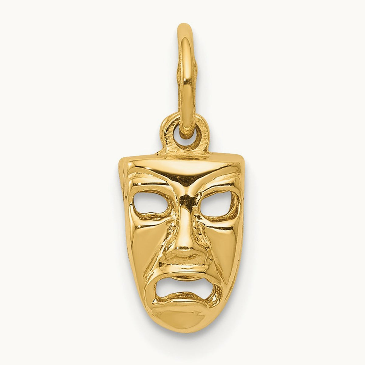 Comedy/Tragedy 2-Piece Charm, 14K