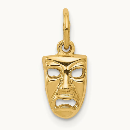 Comedy/Tragedy 2-Piece Charm, 14K