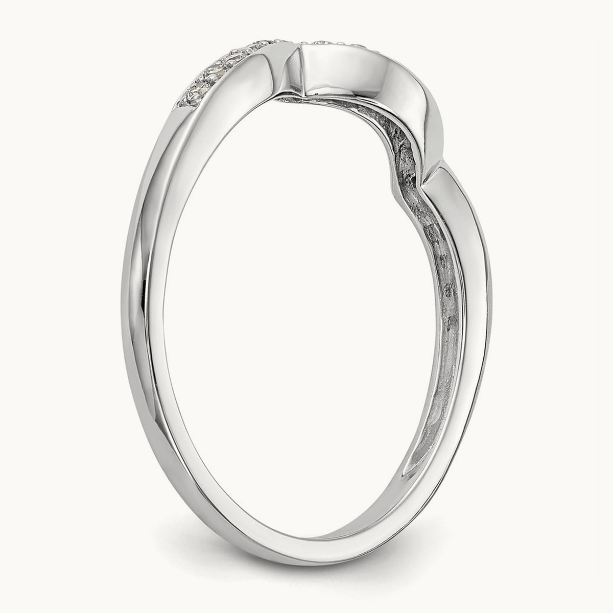Diamond Wedding Band, 14K White Gold