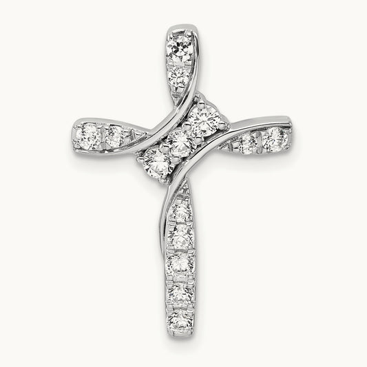 Cross Chain Slide, 0.50-1.00 ct tw Lab-Grown Diamond