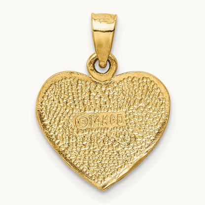 Heart Pendant, 14K