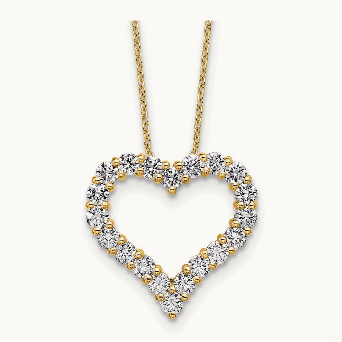 Heart Necklace, 1.50 ct tw Lab-Grown Diamond