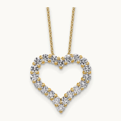 Heart Necklace, 1.50 ct tw Lab-Grown Diamond