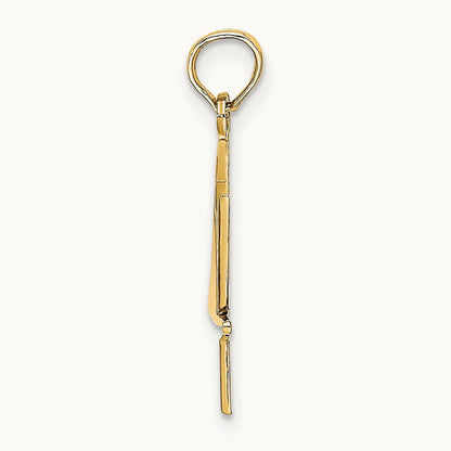 Polished Star Of David W/Chai Charm, 14K