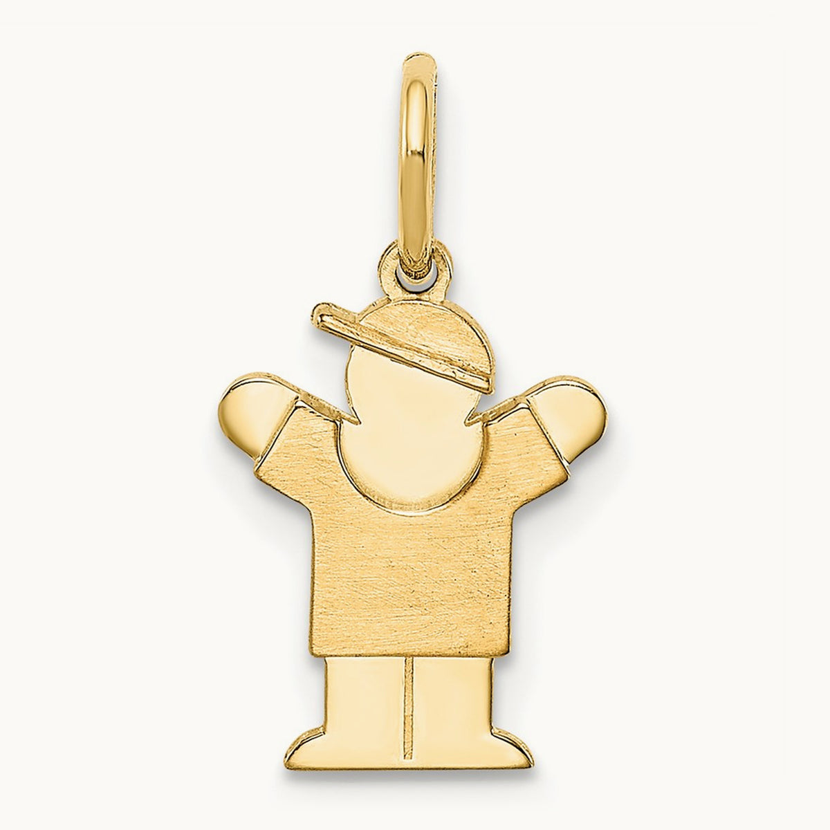 Mini Boy Love Charm — 14K Yellow Gold