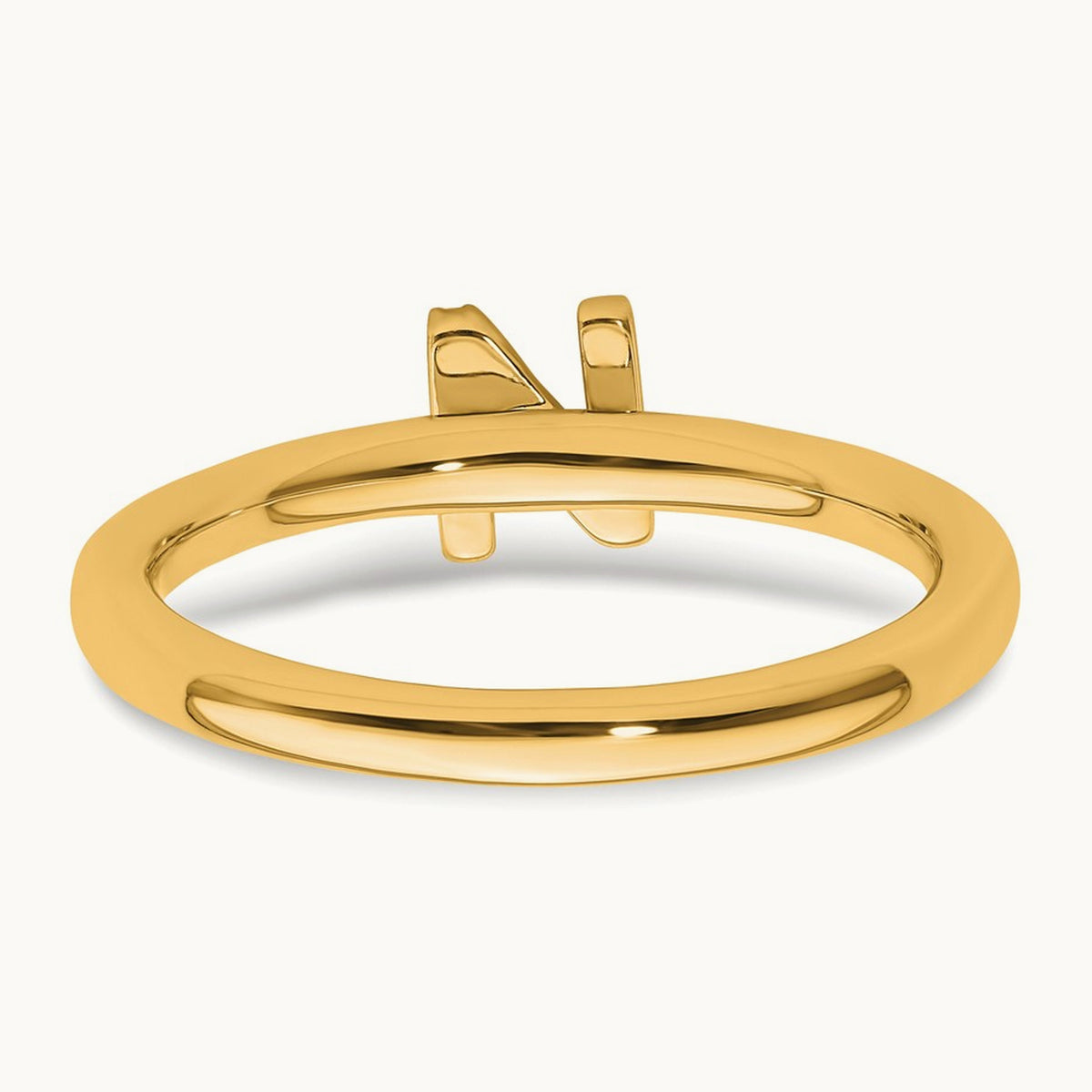 Stackable Diamond Ring — 14K Yellow Gold, N
