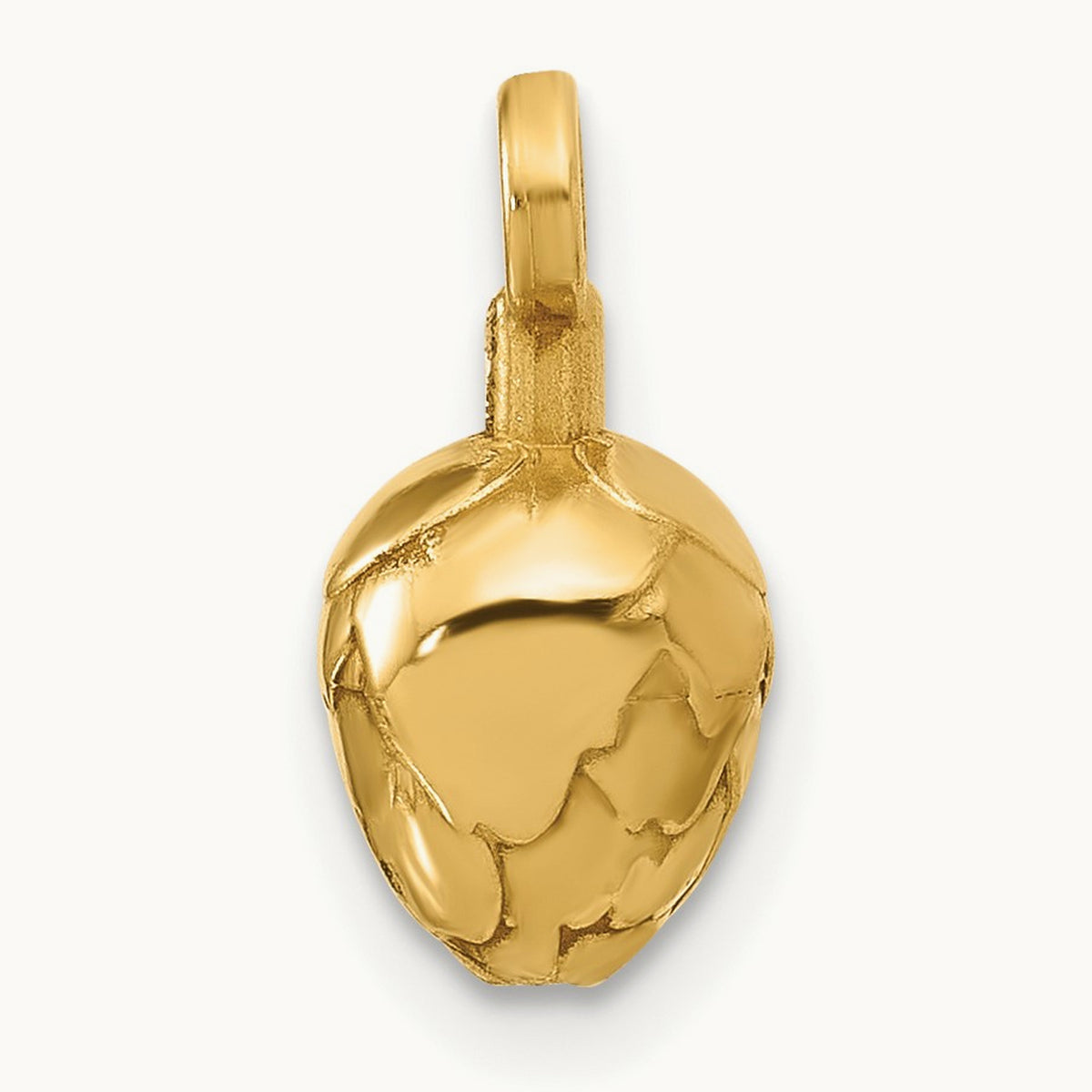 Fancy Artichoke Charm, 14K Yellow Gold