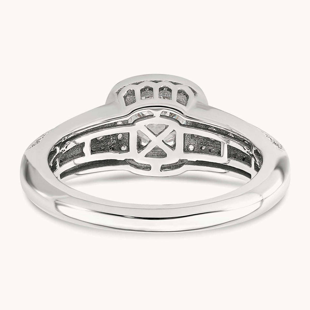 Halo Semi-Mount Engagement Ring, 0.50 ct tw