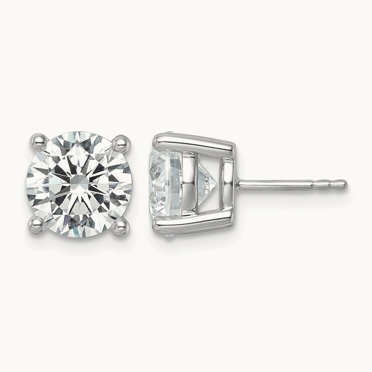 Round Heavyweight Stud Earrings, 0.10-7.00 ct tw Lab-Grown Diamond