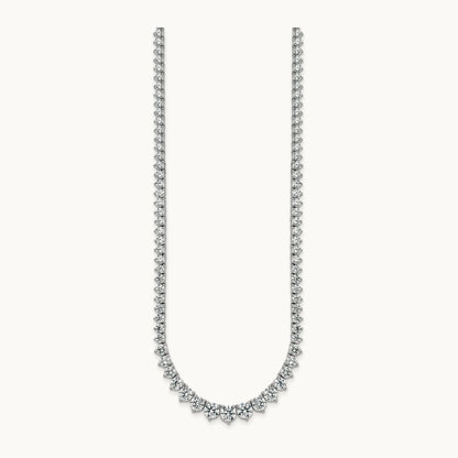 Graduated Tennis Necklace, 16.25 ct tw Lab-Grown Diamond