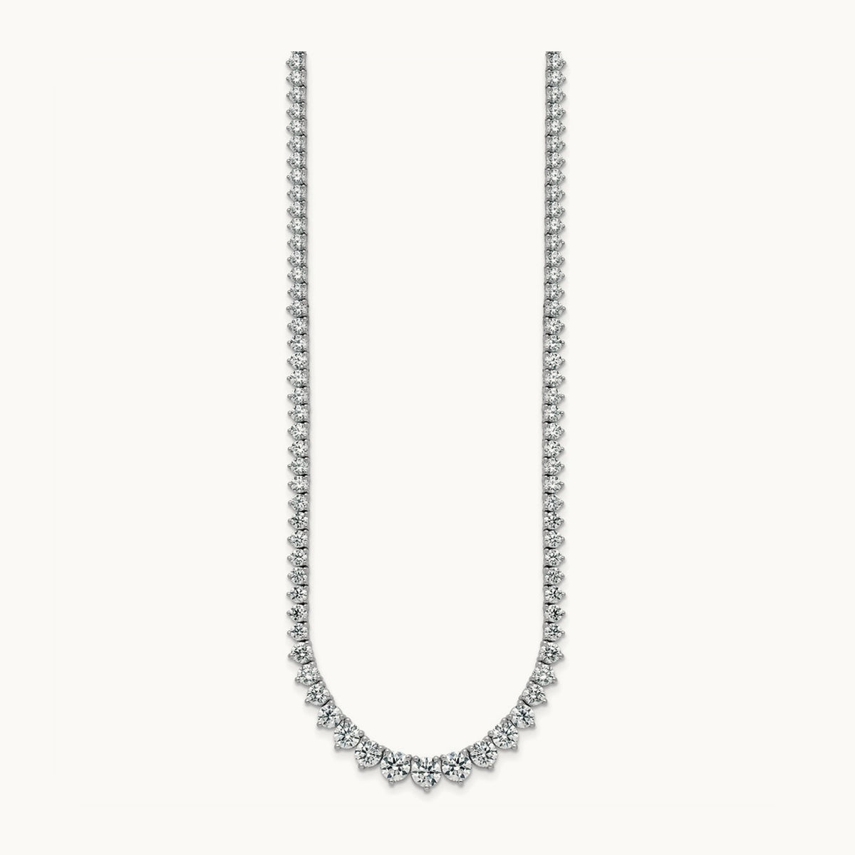 Graduated Tennis Necklace, 16.25 ct tw Lab-Grown Diamond